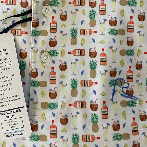 Rhoback Men's Short Sleeve Performance Polo - Picture 4 of 9